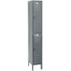 Penco 6211V-1-028KD Vanguard Locker Pull Latch Double Tier 12x12x30 2 Doors Unassembled Gray