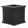 Mayne® Cape Cod 14" x 14" Square Planter, Black