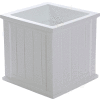 Mayne® Cape Cod 20" x 20" Square Planter, White