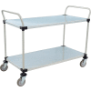 Nexel® Galvanized Steel Utility Cart w/2 Shelves, 800 lb. Capacity, 48"L x 24"W x 38"H