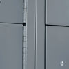 Infinity Heavy Duty Ventilated Steel Locker, Six Tier, 3-Wide, 12x12x12, Unassembled, Gray
																			