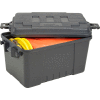Plano Molding 161900 56 Quart Storage Trunk, 24"L x 15"W x 13"H, Black