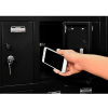 Global 8 Doors Tablet & Cell Phone Locker with Master Door Open and Master Key - Black 
																			