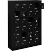 Global Industrial 24-Door Device Locker With Key Lock, 32-1/8"W x 10-1/8"D x 46-11/16"H, Black