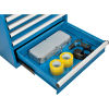Paramount™ Modular Drawer Cabinet, 7 Drawers, w/Lock, w/o Dividers, 30x27x32, Blue
																			