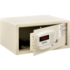 Global Industrial Personal Hotel Safe Electronic Lock Card Slot 18x15x9 Keyed Differently WHT