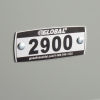 Global Locker Number Plate Kit - Pkg of 200 Numbered 2900-3099
																			