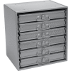 Steel Compartment Box Rack 15-1/4 x 11-3/4 x 16-3/8 with 6 of Adjustable Divider Boxes