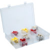 Durham Plastic Compartment Box Rack 13-1/2 x 9-1/8 x 13-1/4 with 5 of 24-Compartment Boxes
																			