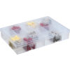 Durham Plastic Compartment Box Rack 13-1/2 x 9-1/8 x 13-1/4 with 5 of 24-Compartment Boxes
																			