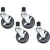 Caster Kit For Stainless Steel Workbenches - Set of 4 of 5" Swivel Locking Casters