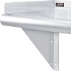 Global Industrial™ Wall Mount Shelf with 1.5 Inch Lip 18 Gauge 430 Stainless Steel 24 x 12
																			