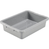 Global Industrial NSF Plastic Bus Tub, 20"L x 15"W x 5"H, Gray - Pkg Qty 12