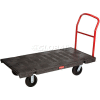 Rubbermaid® FG446600BLA Plastic Deck Platform Truck 60 x 30 2000 Lb. Capacity