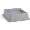 Lid For 35 & 50 Gallon Square Rubbermaid Waste Receptacles - Gray