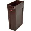 Rubbermaid® Slim Jim® 1956187 Recycling Container, 23 Gallon - Brown