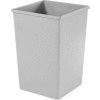 35 Gallon Square Rubbermaid Waste Receptacle - Gray
