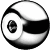 J.W. Winco DIN319-AL Aluminum Ball Knobs Tapped 16mm Diameter mm Length M4x.7