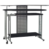 OneSpace 50-100705 Regallo Expandable L-Shaped Computer Desk, Black