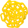 Mr. Chain 50002-50 Plastic Chain - 2" Links - In A Bag - Yellow - 50 Feet