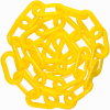 Mr. Chain Plastic Chain Barrier, 2"x100'L, Yellow