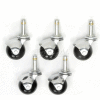 Interion® Stool Casters - Set of 5