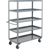 Jamco Shelf Truck w/5 Shelves, 3000 lb. Capacity, 48"L x 24"W x 68"H, Gray