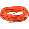 Global Industrial™ 100 Ft. Outdoor Extension Cord w/ Lighted Plug, 16/3 Ga, 10A, Orange