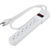 Global Industrial™ Power Strip, 6 Outlets, 15A, 12"L, 2-1/2' Cord