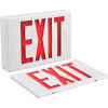 Global™ LED Exit Sign, Red Letters, Universal Mount w/ Battery Backup, White, 1 or 2 Sides
																			