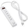 Global Industrial™ Surge Protected Power Strip, 5+1 Outlets, 15A, 90 Joules, 6' Cord