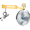 Global Industrial™ LED Dock Light 30W, 3000 Lumens, 5000K, w/40” Arm & 18" 3-Speed Fan