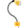 Global Industrial™ Gooseneck Dock Light, 27" SS Arm, LED Lamp incl, Cage Protected, 10' Cord
