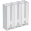 TrippNT 50249 Triple Petri Dish Dispenser 12"W x 5"D x 15"H, White
