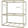 8' High Tan Angle Post Set of 4