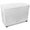 TrippNT 50592 White Medium Polyethylene Mobile Lab Cabinet, 48"W x 24"D x 35"H