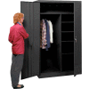 Lyon Counter Height Storage Cabinet KK1035 - 48x24x42 - Black