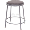 Interion® Big and Tall Steel Shop Stool - Vinyl – Gray - Pkg Qty 2