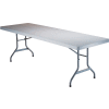 Lifetime® Portable Plastic Folding Table, 30" x 96", White