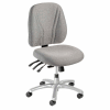 Interion® Multifunctional Office Chair - Fabric - Mid Back - Gray Seat Silver Base