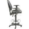Synchro Operator Leather Stool - Side View