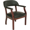 Boss Conference Chair with Arms - Vinyl - Black