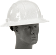 ERB™ 19911 Omega II Full Brim Hard Hat, 6-Point Ratchet Suspension, White