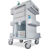 TrippNT 51463 Element 01 All Purpose Healthcare Cart, 24"W x 19"D x 36"H, White