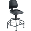 Interion® Task Stool - Polyurethane - Black