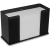 TrippNT Counter Top Acrylic Single Stack Paper Towel Dispenser, Black - 52914