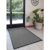 WaterHog® Eco Elite Classic Border Entrance Mat 3/8" Thick 3' x 5' Gray