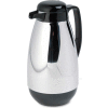 Glass Lined Chrome-Plated Carafe, 1-Liter Capacity, Black Trim