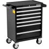 Global Industrial™ 26-3/8" x 18-1/8" x 37-13/16" 7 Drawer Black Roller Tool Cabinet