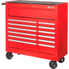 Global Industrial 42-3/8" x 18" x 38-5/8" 13 Drawer Red Roller Tool Cabinet